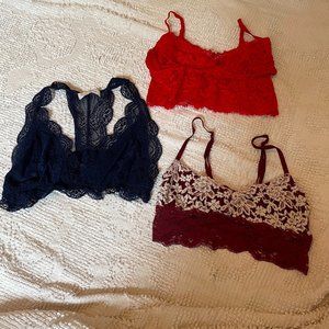 Bundle of 3 bralettes